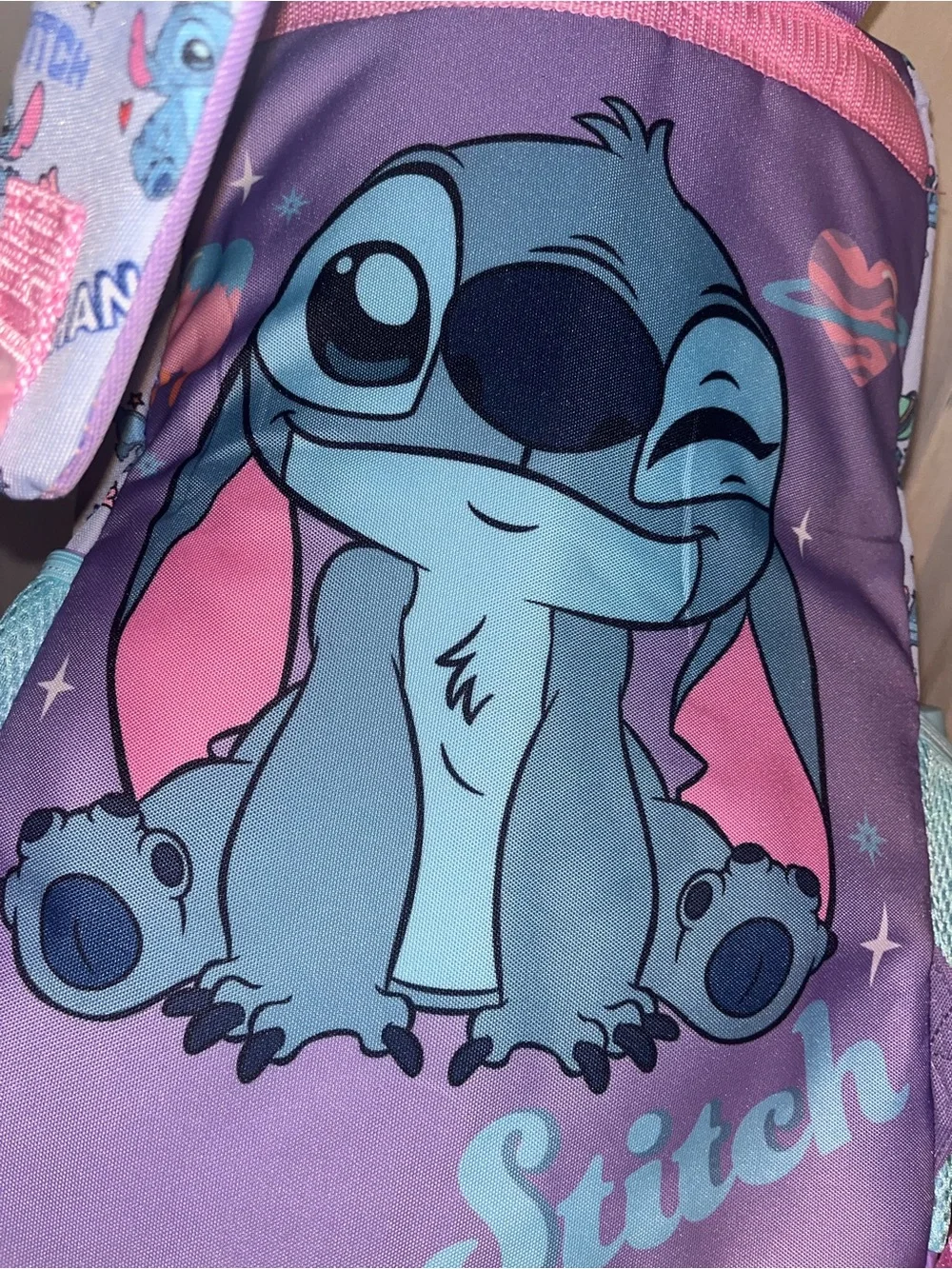 Disney Pink and Blue Lilo & Stitch Kids Backpack and Lunch Bag Set